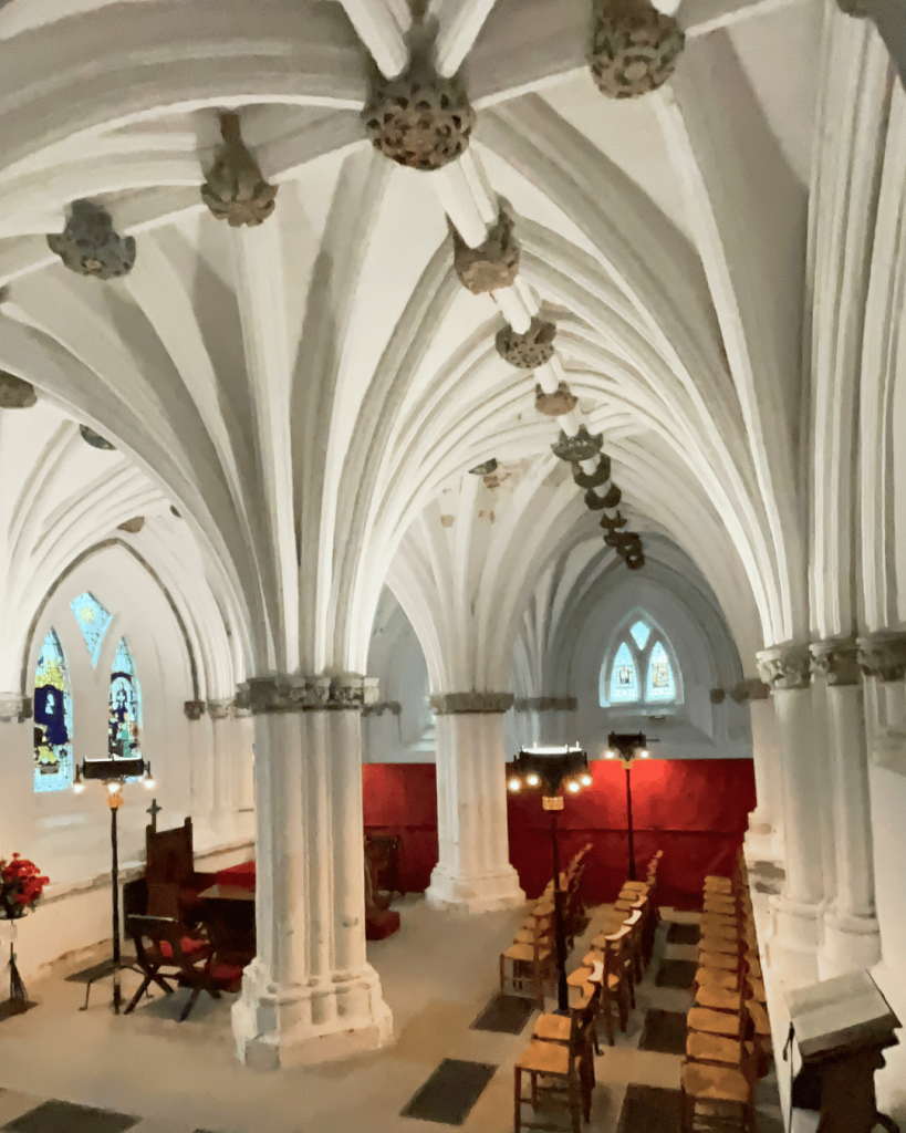 Inside of the lower level of the Glasgow Cathedral